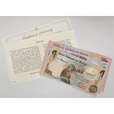 MALTA 1967 . ONE 1- TEN 10 LIRA . SPECIMEN BANKNOTES